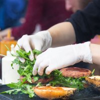 Franz Mensch Hygostar Nitrilhandschuh SAFE LIGHT wei&szlig; L puderfrei #1 #1 #1