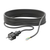 Schukostecker Typ F mit Au&szlig;enkabel, 5m, schwarz , 3...