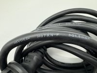 Schukostecker Typ F mit Au&szlig;enkabel, 5m, schwarz , 3 x 1,50 mm&sup2;, VDE gepr&uuml;ft, 16A