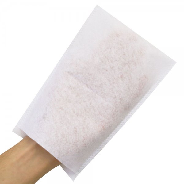 Waschhandschuhe Molton wei&szlig;, 21 x 15,5 cm, 50 St&uuml;ck