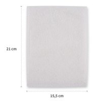 Waschhandschuhe Molton wei&szlig;, 21 x 15,5 cm, 50 St&uuml;ck