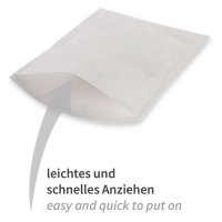 Waschhandschuhe Molton wei&szlig;, 21 x 15,5 cm, 50 St&uuml;ck
