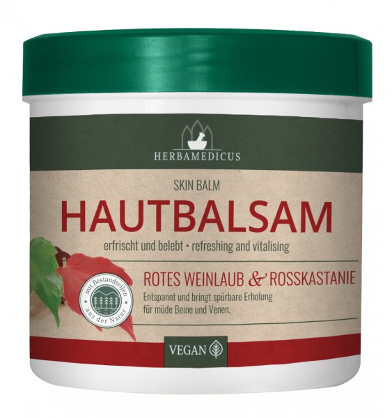 Herbamedicus Hornhautbalsam rotes Weinlaub &amp; Rosskastanien Gel 250 ml