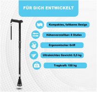 ReHand Spazierstock faltbar 78 - 96 cm