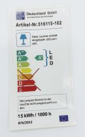 Anbaul. LED 15W* 1200lm chrom, 3000K